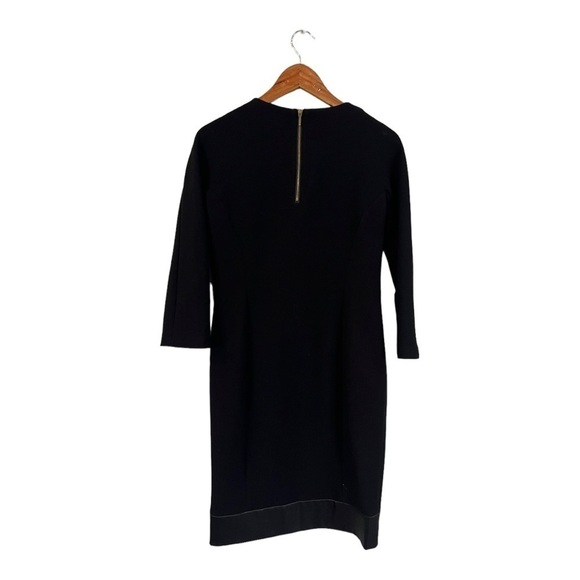 Zara Black Shift Dress Shift Modest Long Sleeves Small S - Picture 2 of 4